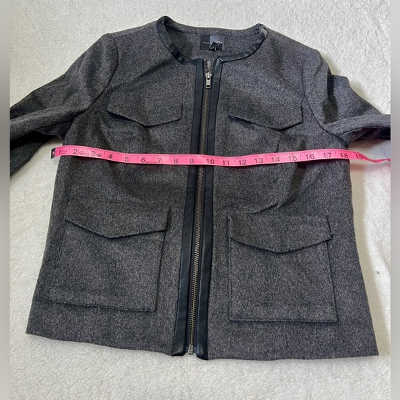 The Limited NWT Wool Moto Leather Trim Blazer - Medium - Picture 2 of 9
